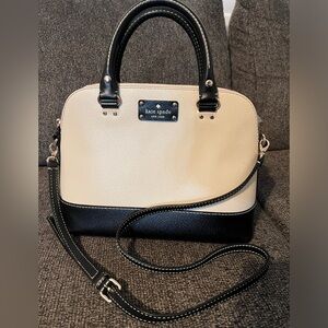 Kate Spade Black and White Signature Satchel
